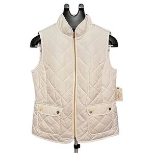 St. John’s Bay White Quilted Vest